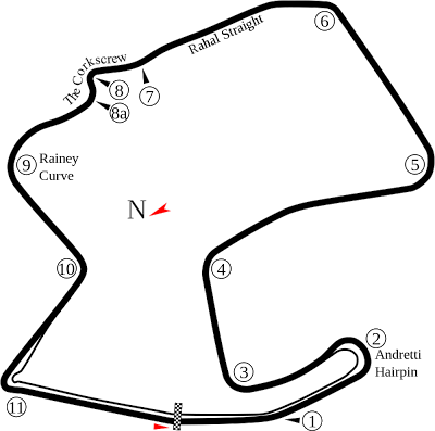 Laguna Seca Race Course Map